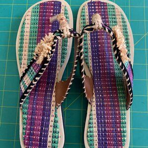 Raffia Fiber Women's Sandals (New)